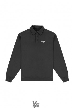 Ropa De Abrigo YoungLA The Modern Polo Hombre Negras | 03LEXPIHO