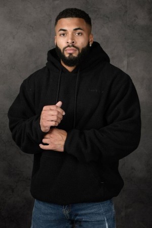 Ropa De Abrigo YoungLA The Plush Pullovers Hombre Negras | 71SQFWVKB
