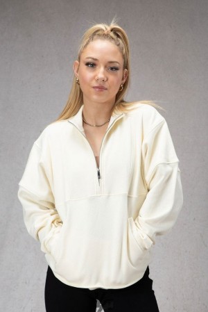 Ropa De Abrigo YoungLA Throwback Pullover Mujer Blancas | 67XFBDZOA