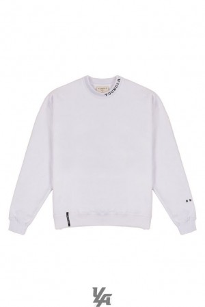 Ropa De Abrigo YoungLA Trademark Crewnecks Hombre Blancas | 13LKTQPSZ
