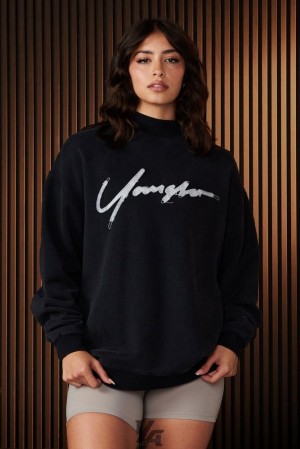Ropa De Abrigo YoungLA Urban Crewneck Mujer Azules | 19VAIBNWZ