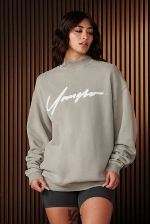 Ropa De Abrigo YoungLA Urban Crewneck Mujer Azules | 01FIOYBRC
