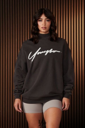Ropa De Abrigo YoungLA Urban Crewneck Mujer Azules | 85WCKYDQJ