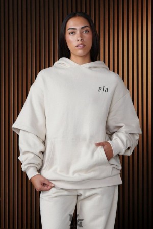 Ropa De Abrigo YoungLA Urban Layer Hoodie Mujer Rain Cloud | 74KJURCWT