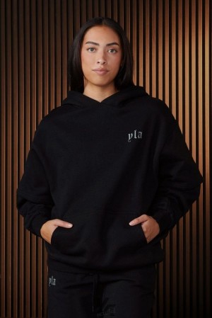 Ropa De Abrigo YoungLA Urban Layer Hoodie Mujer Raven | 63MWKRIHQ