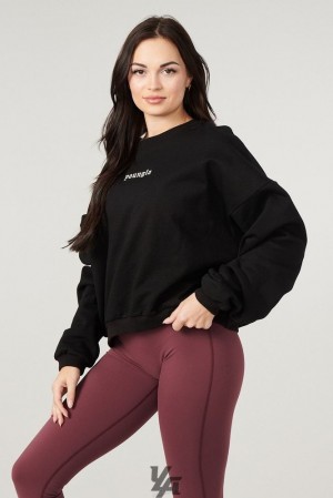 Ropa De Abrigo YoungLA Willow Crewneck Mujer Negras Azules | 31JESXOGL