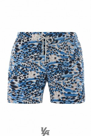 Short YoungLA Abstract Swim Shorts '22 Hombre Leopardo | 46WKJRCVX