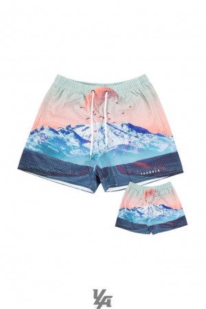 Short YoungLA After Party Shorts Hombre Mystic Mountains | 41HIPDVQB