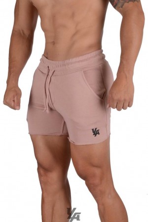 Short YoungLA Bodybuilding French Terry Shorts Hombre Salmon | 50LHACWEI