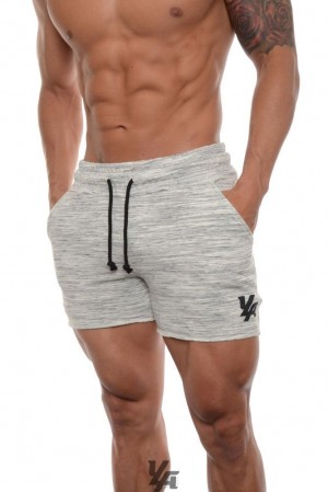 Short YoungLA Bodybuilding French Terry Shorts Hombre Marble | 36RPIOZEU