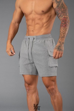 Short YoungLA Cloud Cargo Shorts Hombre Gris | 81WHUTJAL