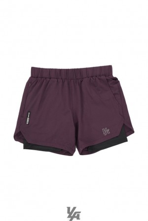 Short YoungLA Compression Shorts 2.0 Hombre Moradas Negras | 56QBAONZJ