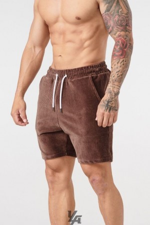 Short YoungLA Cord Collection Shorts Hombre Chocolate | 42ZSRUKYP