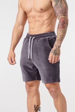 Short YoungLA Cord Collection Shorts Hombre Negras | 15QMNHUKI