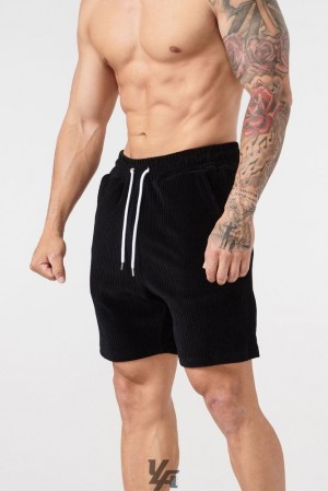 Short YoungLA Cord Collection Shorts Hombre Negras | 95XHOCUEB