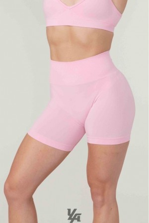 Short YoungLA Core Seamless Shorts Mujer Rosas | 06DBZIMOL