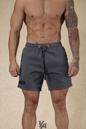 Short YoungLA Elevate Shorts Hombre Gris Oscuro | 86NZRUADJ