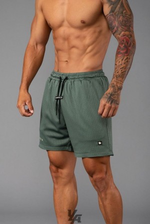 Short YoungLA Essential Basketball Shorts Hombre Verde | 28OAVTDYC