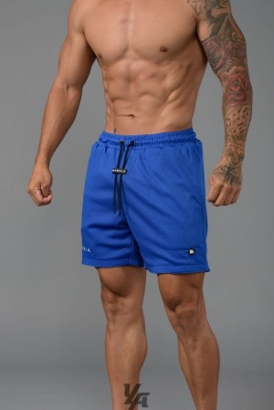 Short YoungLA Essential Basketball Shorts Hombre Azul Real Azules | 04ETXDFYV