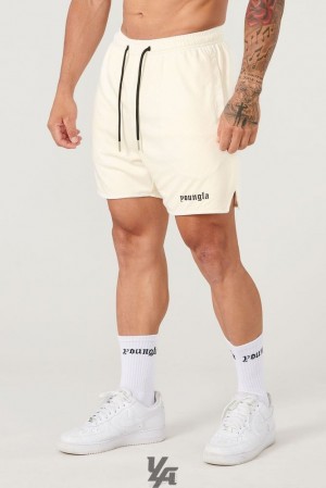 Short YoungLA Game-time Shorts & Socks Set Hombre Blancas | 14PVFIGYE