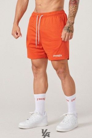 Short YoungLA Game-time Shorts & Socks Set Hombre Naranjas | 10FHTORKL