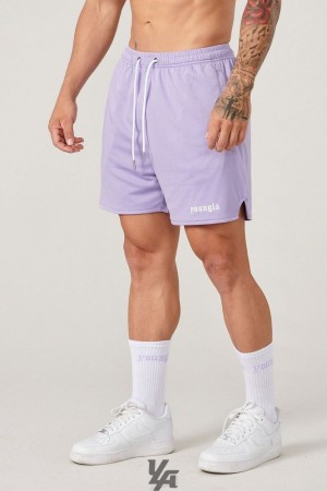 Short YoungLA Game-time Shorts & Socks Set Hombre Lavanda | 56UMEFJRB