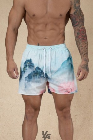 Short YoungLA House Party Shorts Hombre Spring Scenery | 42DLMGRCP