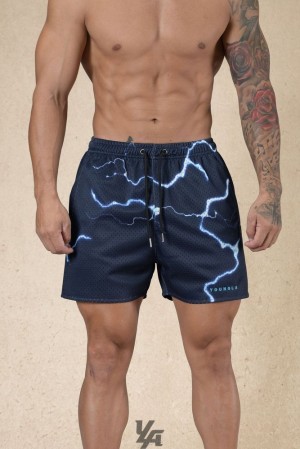 Short YoungLA House Party Shorts Hombre Midnight Lightning | 05FBPNSUI
