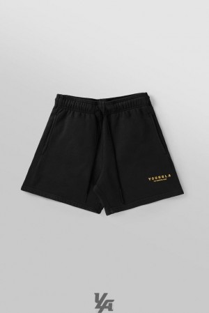 Short YoungLA Immortal Club Shorts Hombre Negras Azules | 85MTKLRNA