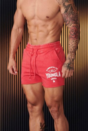 Short YoungLA Immortal Shorts Hombre Rojas Azules | 06RXLQHWV