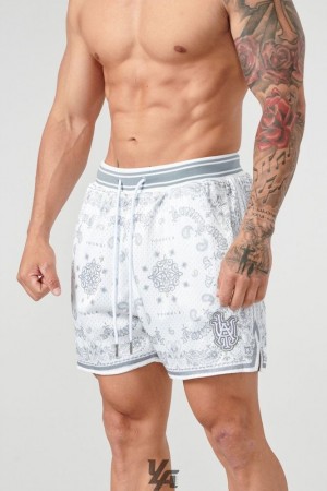Short YoungLA Infamous Bandana Shorts Hombre Gris | 16ODKBIEJ