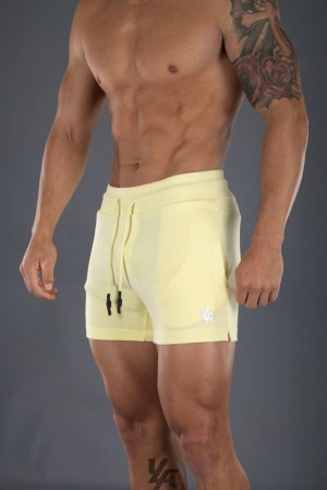 Short YoungLA Interlock Shorts Hombre Amarillo | 51HWKCQYF