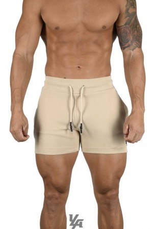Short YoungLA Interlock Shorts Hombre Cement | 51PNYDGAQ