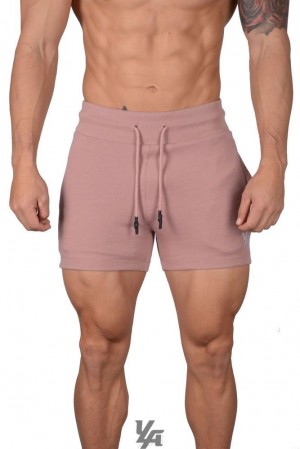 Short YoungLA Interlock Shorts Hombre Rosas | 39HQSILCU