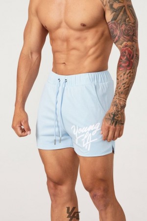 Short YoungLA Legacy Shorts Hombre Rojas Azules | 60KUIVRES