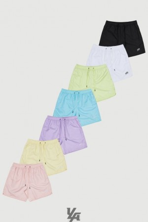 Short YoungLA Pastel Flow Shorts Hombre Rosas | 30NIVMQUR