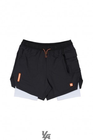 Short YoungLA Performance Line Compression Shorts Hombre Negras | 71DSTAHOF