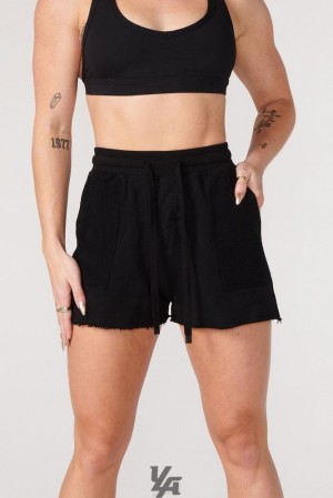 Short YoungLA Reversed Terry Shorts Mujer Negras | 29RDYSFGX
