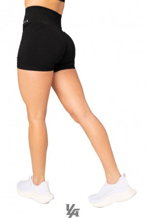 Short YoungLA Seamless Shorts Mujer Negras | 46IVDRSPU