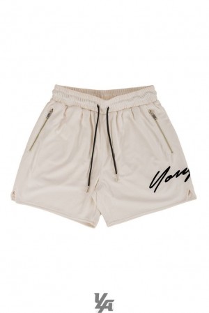 Short YoungLA Signature Shorts Hombre Blancas | 35LVSMKPN