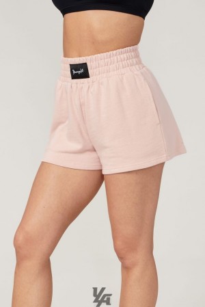 Short YoungLA Strike Boxing Shorts Mujer Gris Claro Marrones | 61CDEXLWB