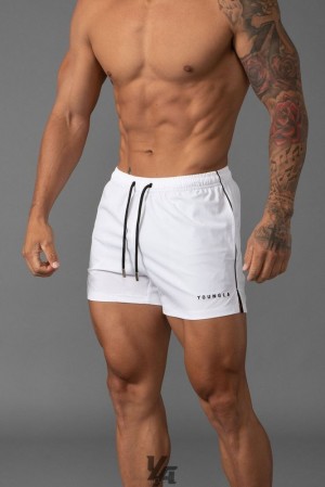 Short YoungLA Swim Shorts Hombre Blancas | 05DVWEKLG