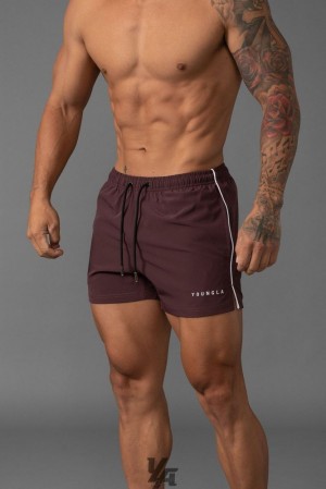 Short YoungLA Swim Shorts Hombre Moradas | 32SZRLGQC
