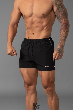 Short YoungLA Swim Shorts Hombre Negras | 63WYVALOT