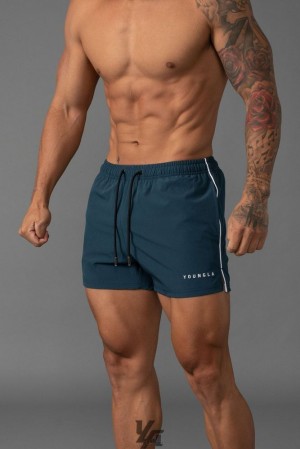 Short YoungLA Swim Shorts Hombre Turquesa | 37WTKPVXZ