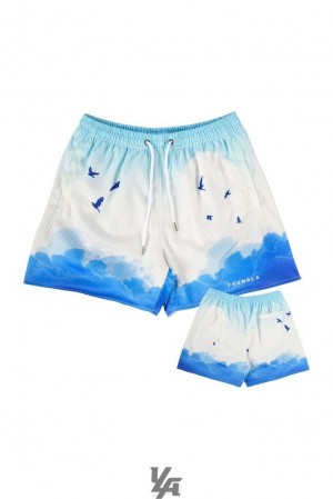 Short YoungLA The Block Party Shorts Hombre Above the Clouds | 08VSLTKAX