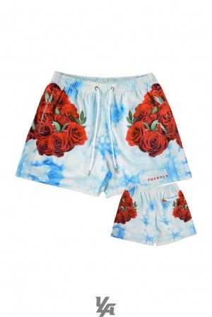 Short YoungLA The Block Party Shorts Hombre Rojas | 05KVOTNEW