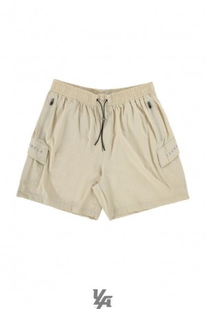 Short YoungLA The Weekender Shorts Hombre Creme | 09WBPROMV