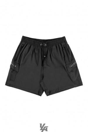 Short YoungLA The Weekender Shorts Hombre Negras | 76ATUYHOQ