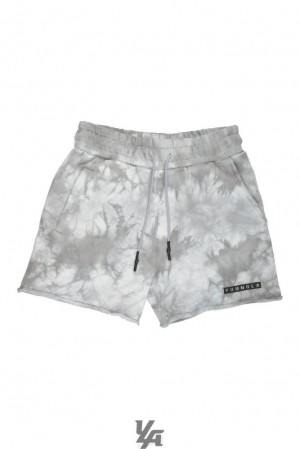 Short YoungLA Tie Dye Shorts Hombre Overcast | 84HTYNXRM